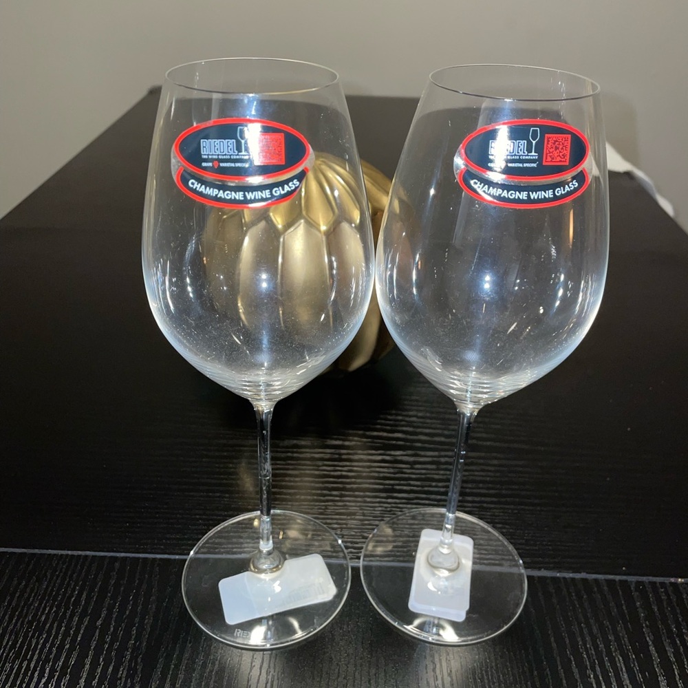 Riedel Clear Champagne Wine Glass Set